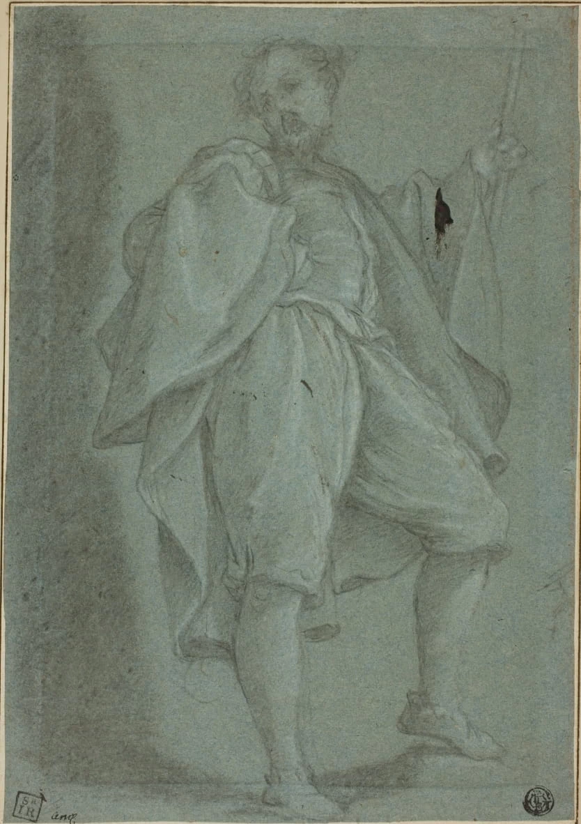 Studio di uomo in piedi con bastone - Art Institute of Chicago